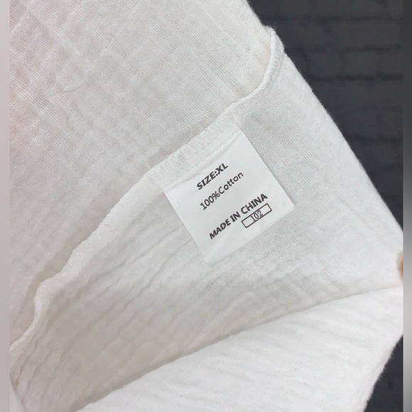 Dokotoo XL Women’s Color Block Button Down Long Sleeve Oversized Boyfriend Shirt - Picture 6 of 6